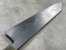 Load image into Gallery viewer, Keskin Migaki Kiritsuke 230mm Amboyna Burl &amp; Blonde Buffalo Horn with sheath