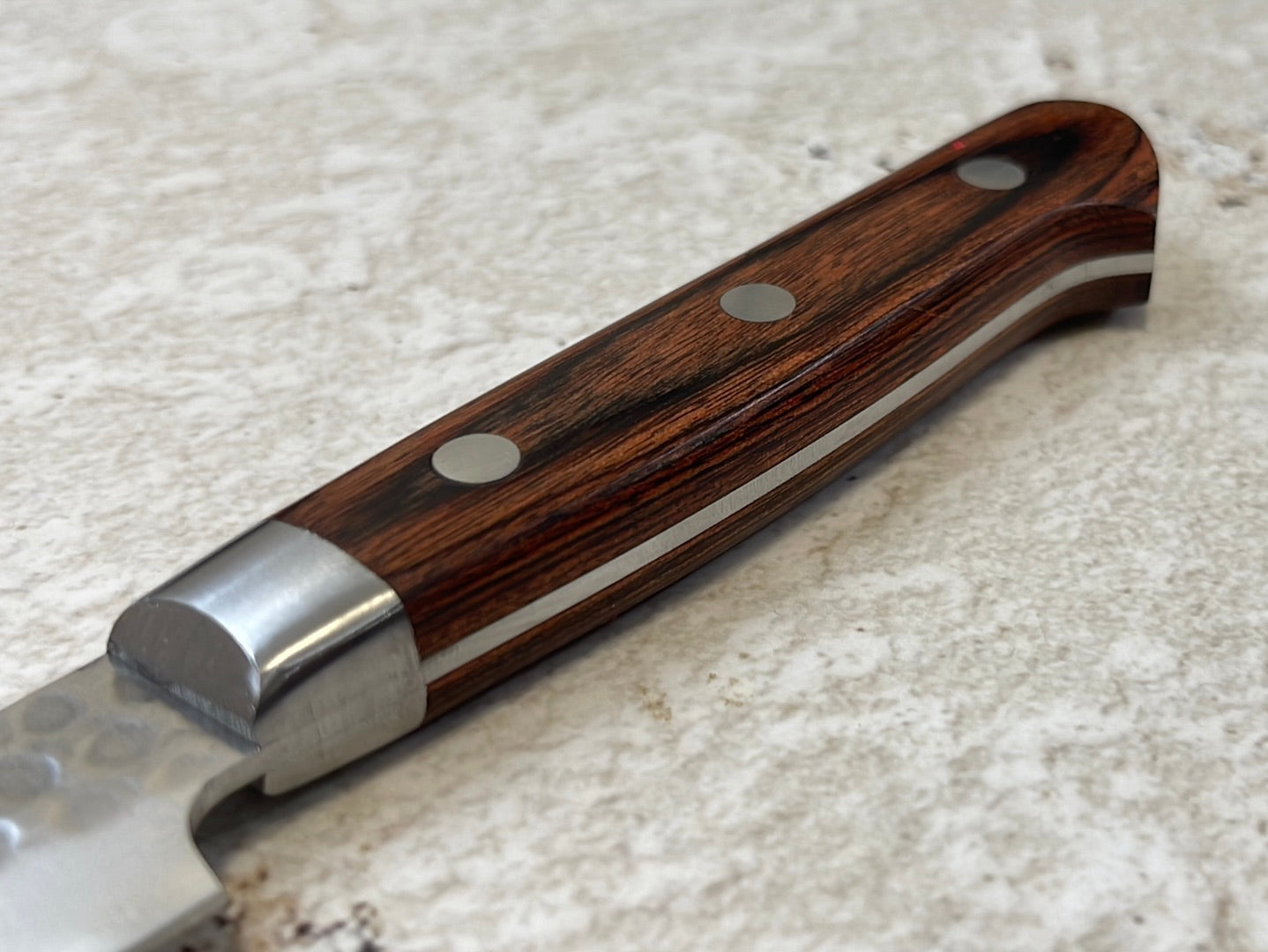 Tsunehisa VG10 Brown Pakka Petty 80mm - Made in Japan 🇯🇵