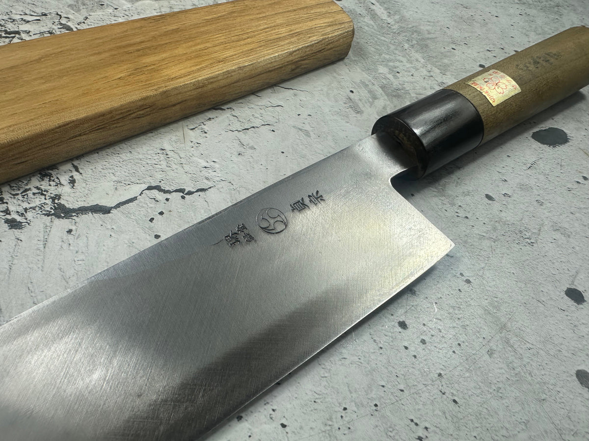 Vintage Sakai Sadamune Yanagiba & Usuba Knife Set 2343