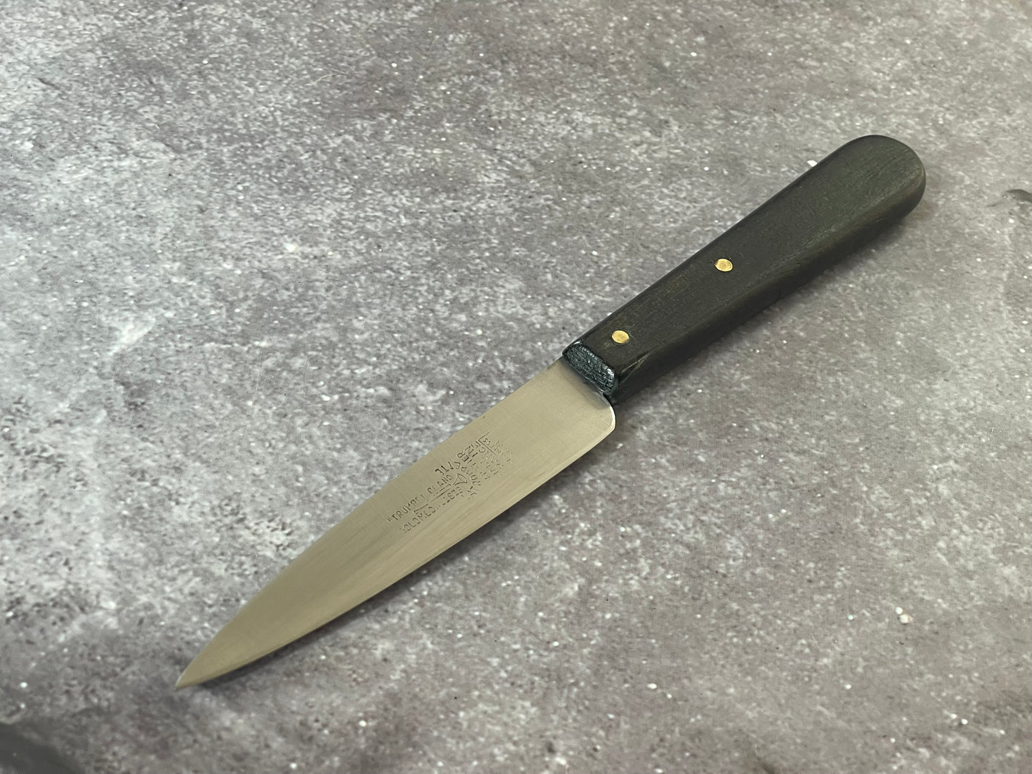 Vintage French Sabatier Trumpet - Gold Medal 1812 Paring Knife Stainless Steel Made in France 🇫🇷
