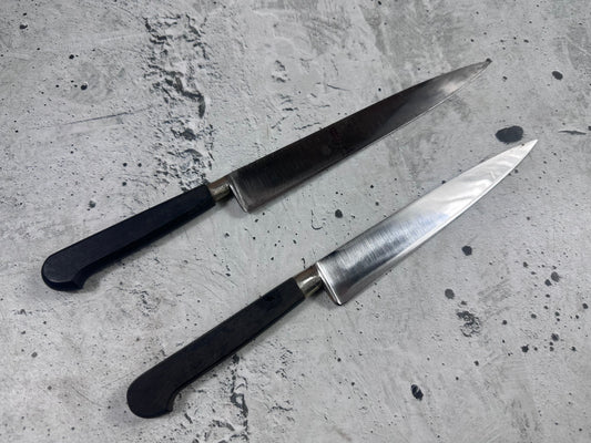 Vintage Nogent Knife Set 2x Carbon Steel France 2045