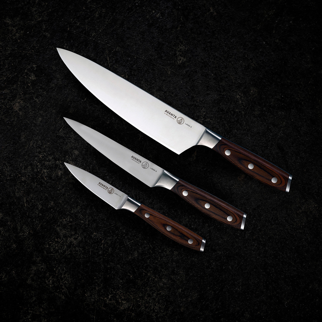 MESSERMEISTER Avanta 10 Piece Pakkawood Knife Block Set | Made in Spain