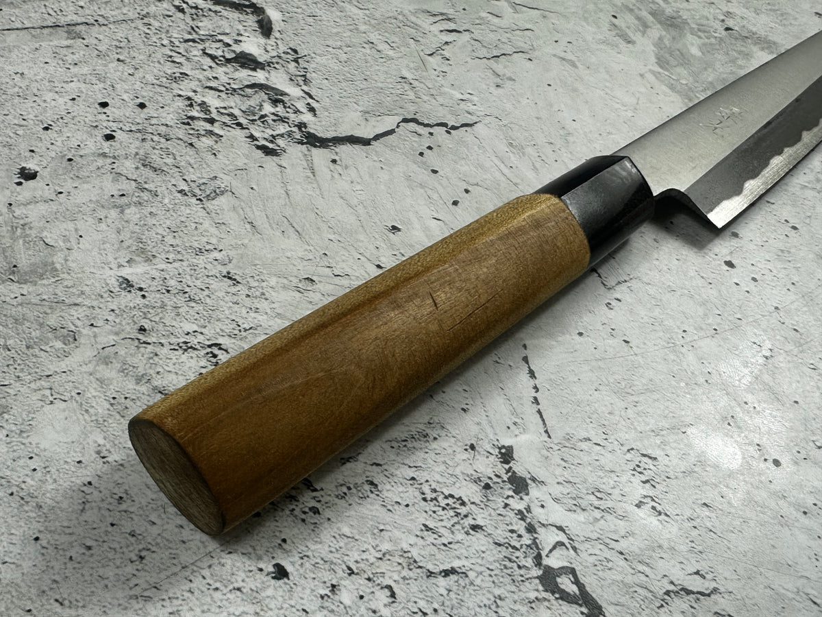 Vintage Kagemitsu Yanagiba Knife 210mm Carbon Steel Magnolia Wood Handle 2245