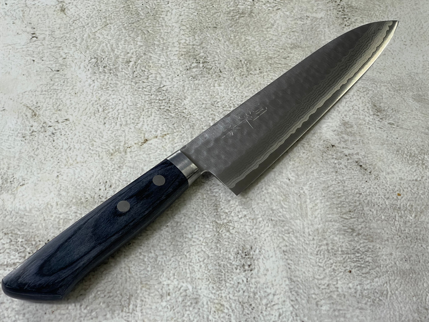 Masutani Kokuryu Gyuto 180mm Blue Pakkawood Handle