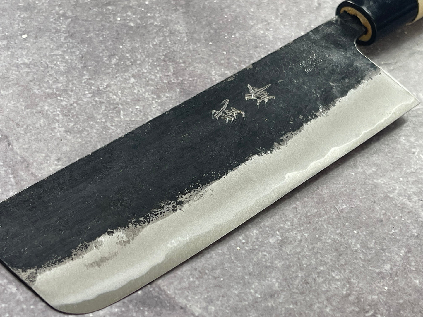 Murata Aogami Kurochi Finish Nakiri Knife 170mm - Made in Japan 🇯🇵