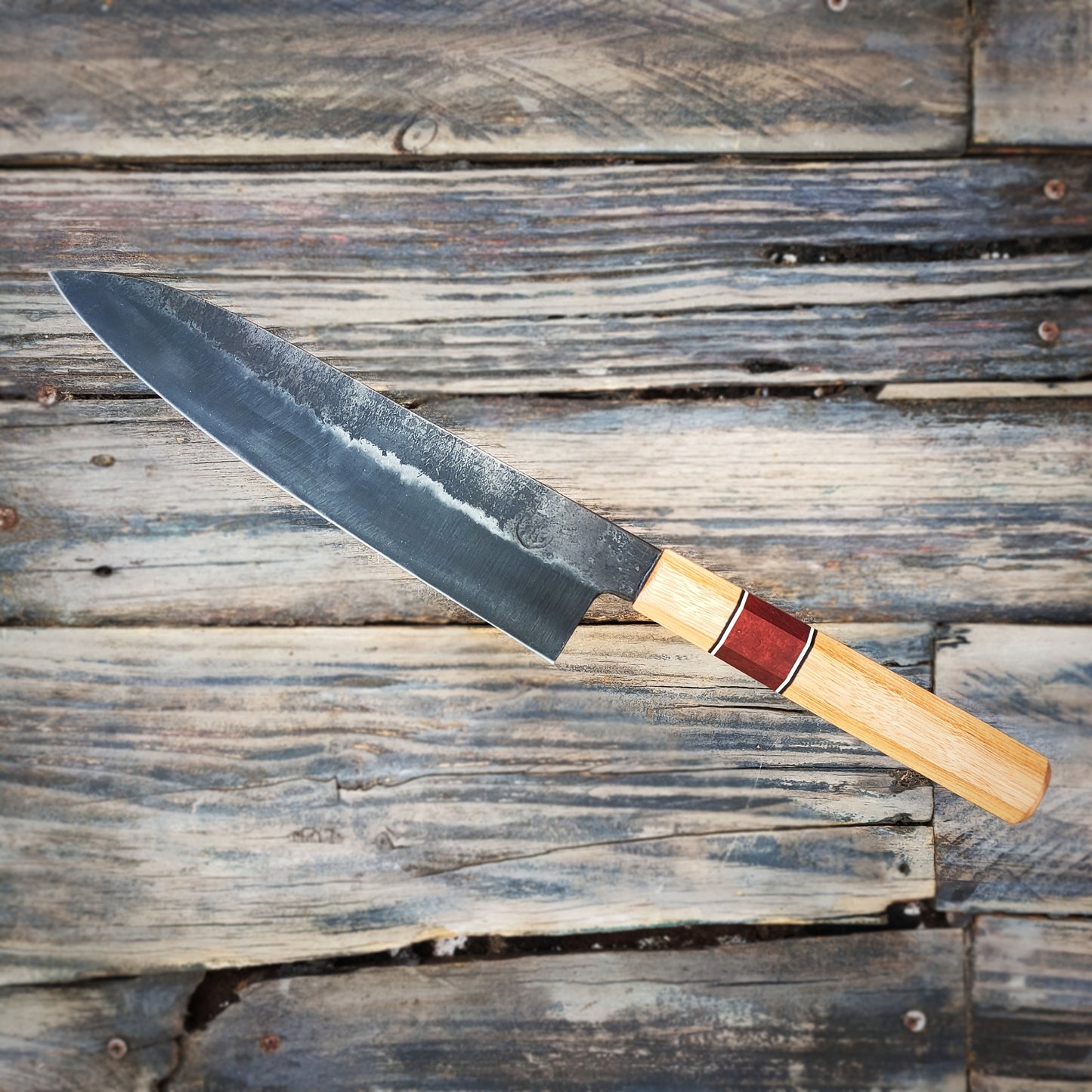 HG Blade Gyuto Knife 210mm Kurouchi Finish 1084 High Carbon Steel (2025)