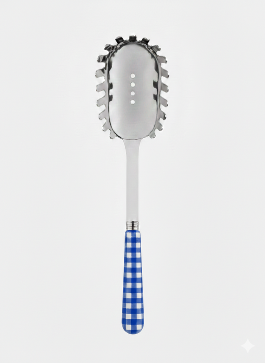 Spaghetti Spoon Blue Gingham | Sabre Paris