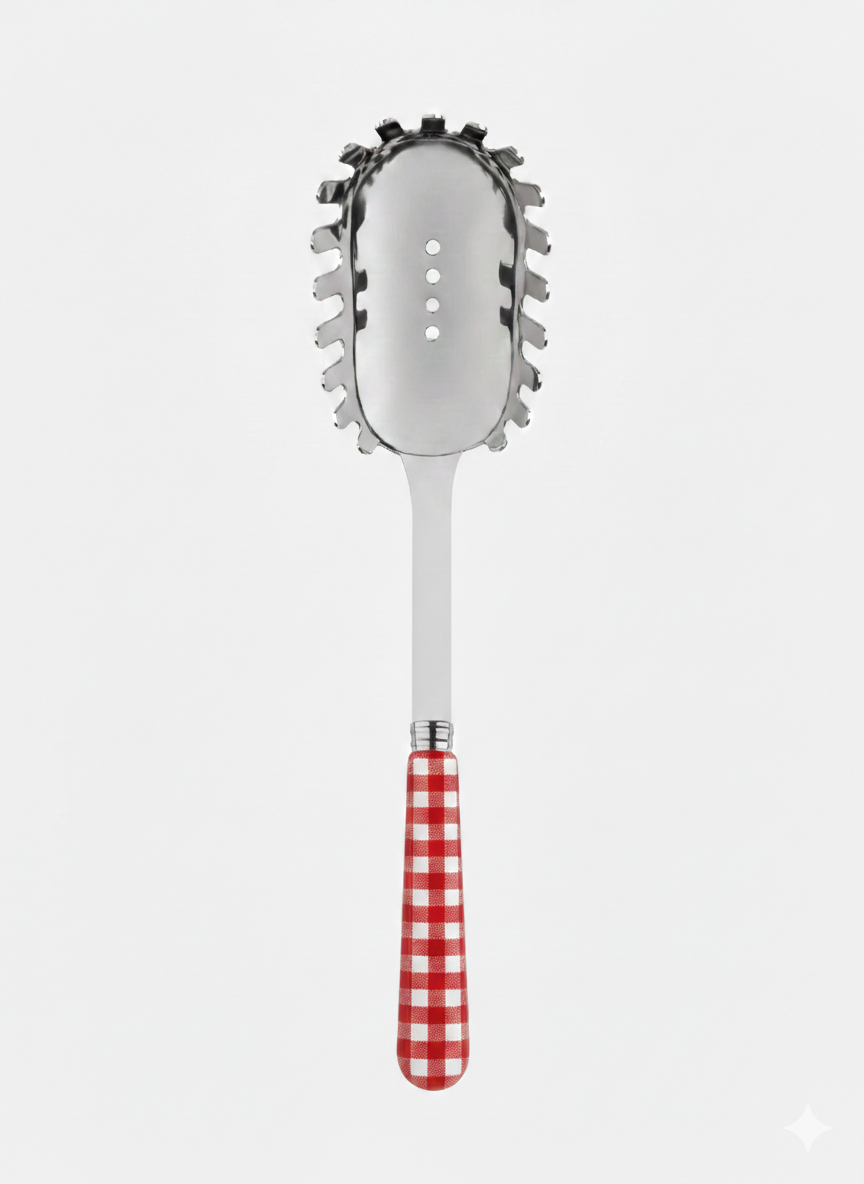 Spaghetti Spoon Red Gingham | Sabre Paris
