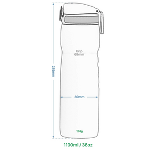 Ion8 Quench Plastic Water Bottle 1000ml Ice