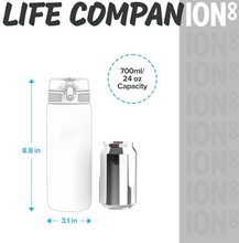 Load image into Gallery viewer, Ion8 Tour Plastic Water Bottle 750ml Black