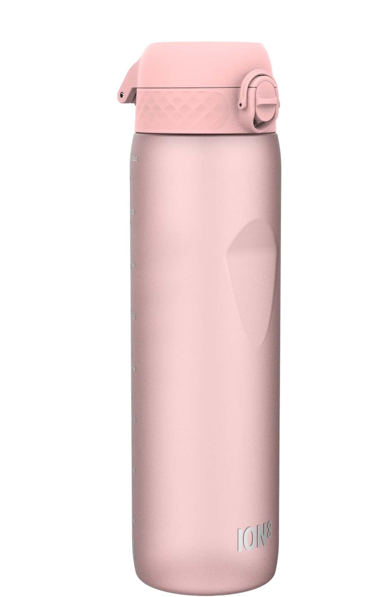 Ion8 Recyclon Plastic Water Bottle 1000ml Rose