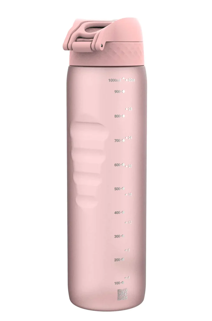 Ion8 Recyclon Plastic Water Bottle 1000ml Rose