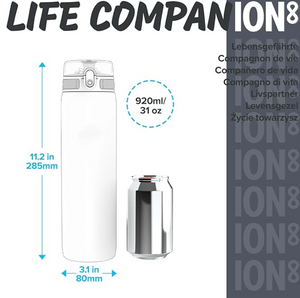 Ion8 Insulated Quench Water Bottle 920ml Peach