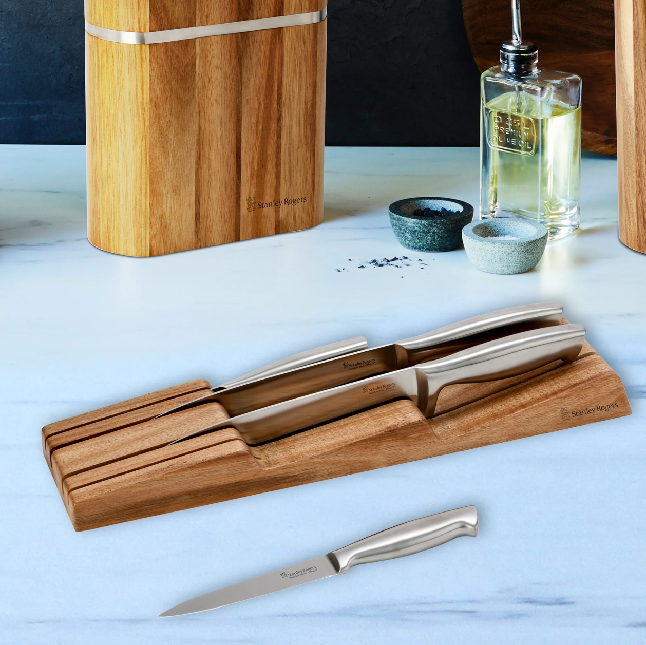 Stanley Rogers In-Drawer Knife Block 5 piece