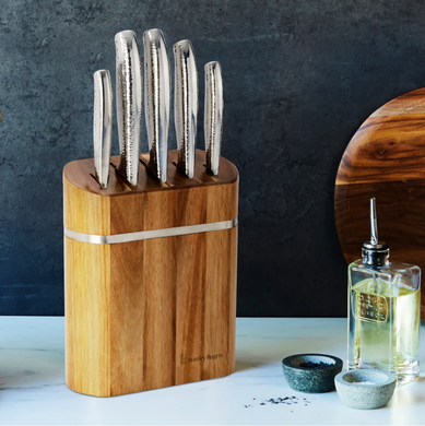 Stanley Rogers Domed Oval Knife Block 6 piece