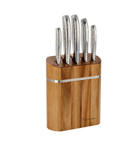 Load image into Gallery viewer, Stanley Rogers Domed Oval Knife Block 6 piece
