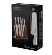 Load image into Gallery viewer, Stanley Rogers Magnetic Knife Block 6 piece