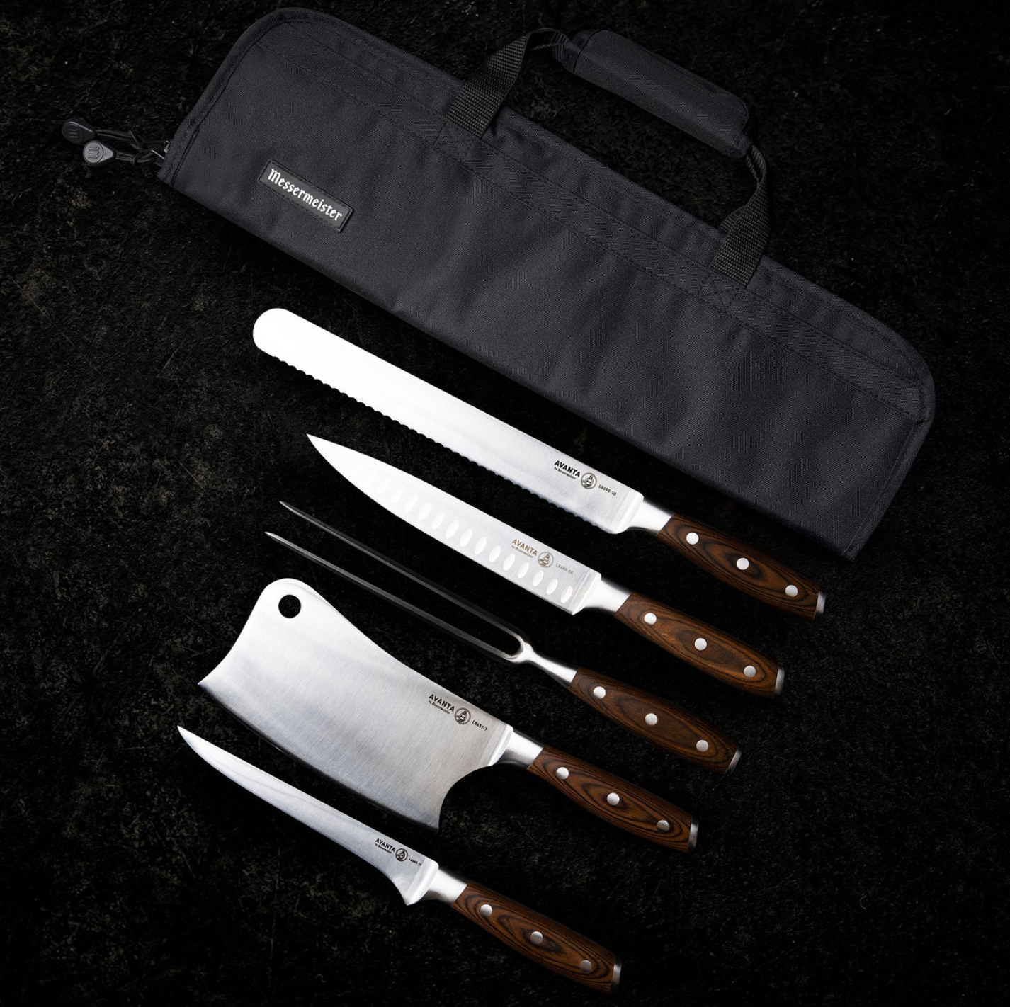 MESSERMEISTER Avanta 6 Piece Pakkawood BBQ Knife Set | Made in Spain