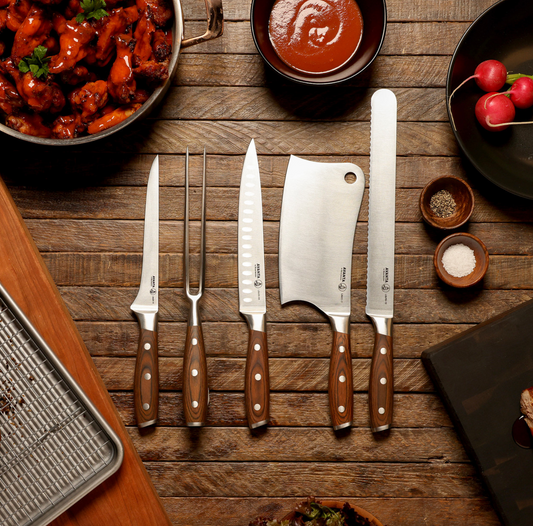 MESSERMEISTER Avanta 6 Piece Pakkawood BBQ Knife Set | Made in Spain