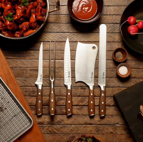 MESSERMEISTER Avanta 6 Piece Pakkawood Pro BBQ Knife Set