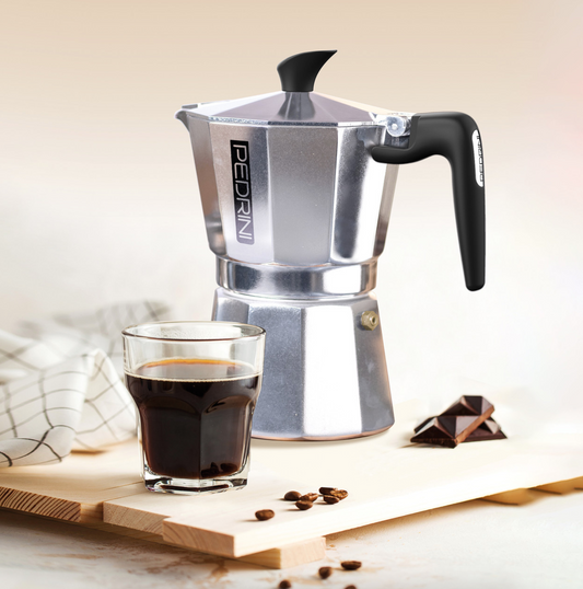 Pedrini Kaffettiera Coffee Maker, 6 Cups