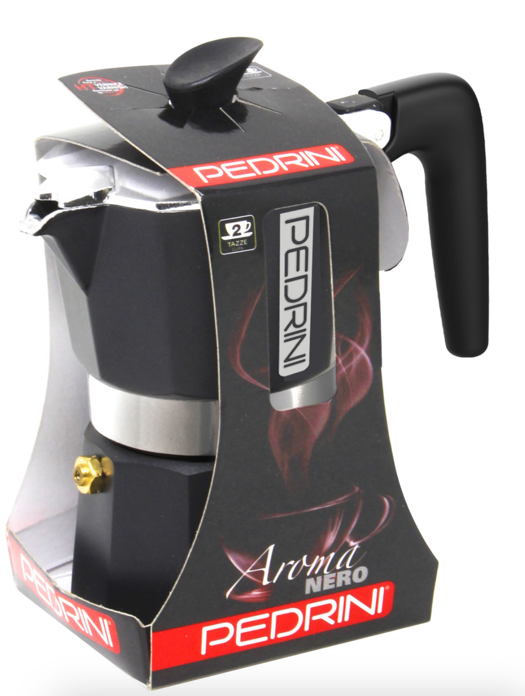 Pedrini Aroma Nero Coffee Maker, 3 Cups