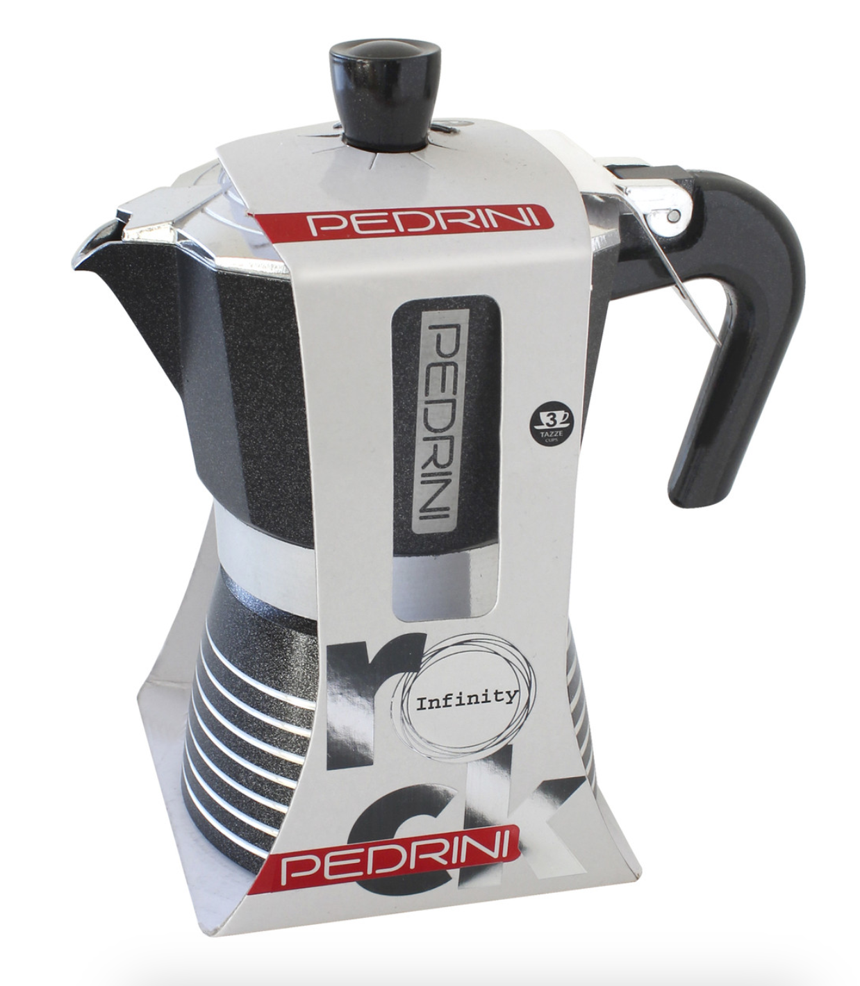 Pedrini Infinity Rock Coffee Maker, 3 Cups