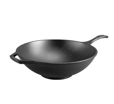 LODGE COOKWARE Chef Collection 12.5 Inch Cast Iron Wok