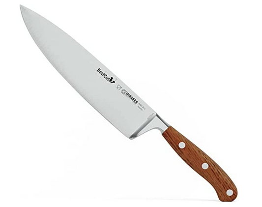 Pre-Owned Giesser Chef's Knife 200mm Olive Wood Handle Bestcut Series - Made in Germany