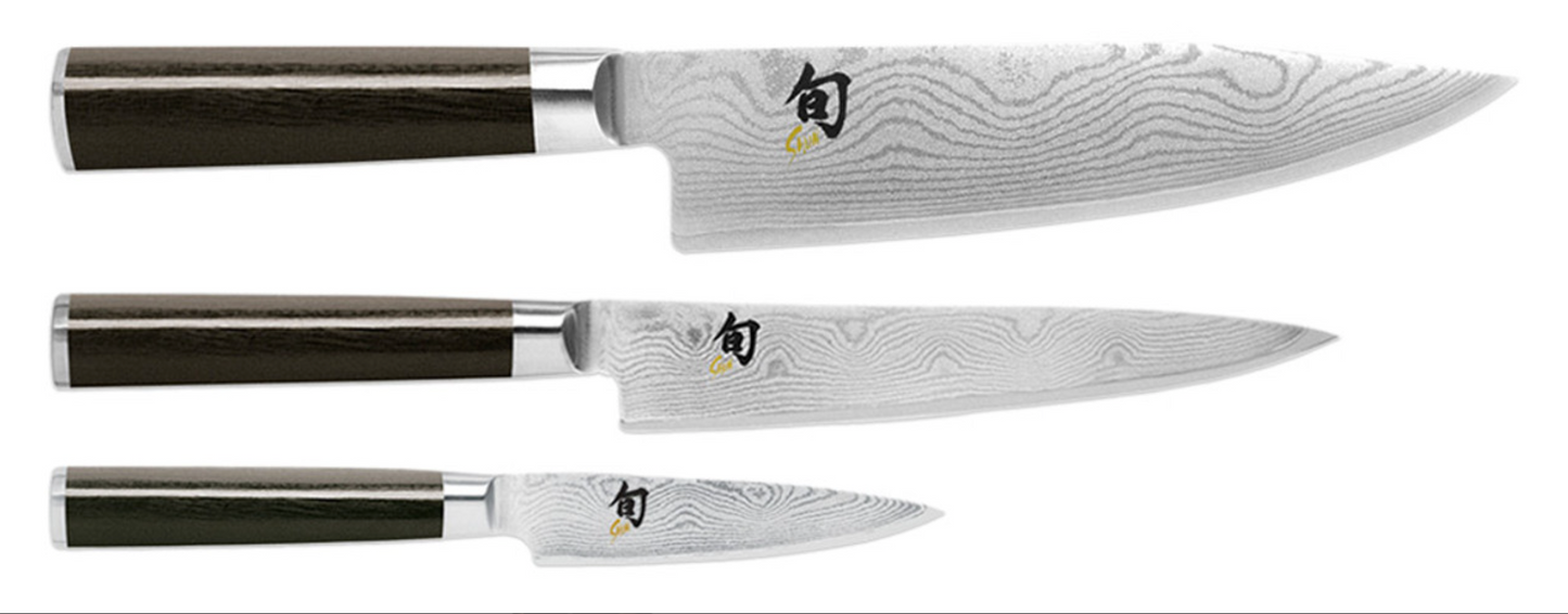 Shun Classic 3 Piece Chefs Knife Set