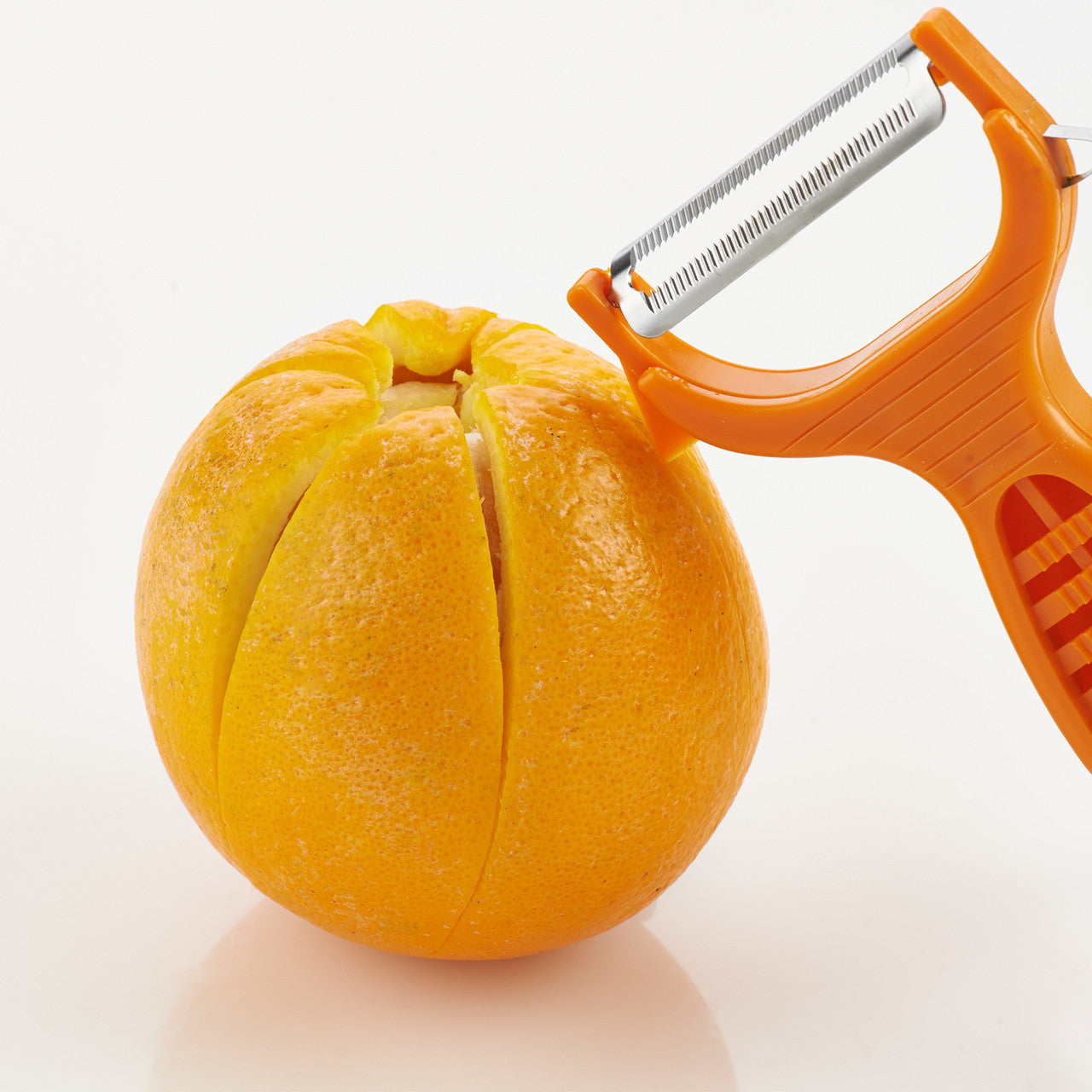 BÖRNER GERMANY Six-in-One Peeler Orange