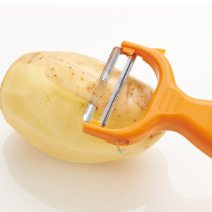 BÖRNER GERMANY Six-in-One Peeler Orange