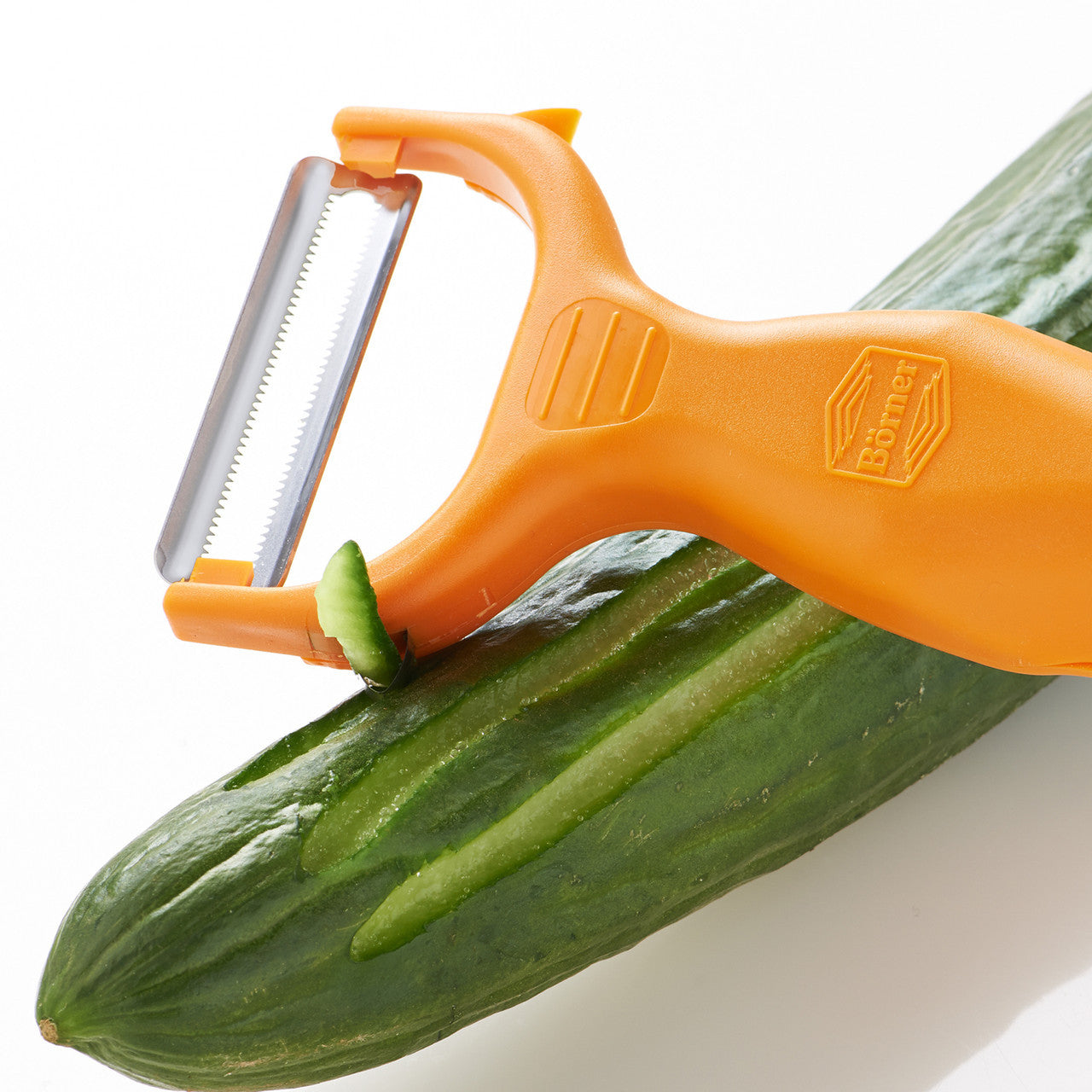 BÖRNER GERMANY Six-in-One Peeler Orange