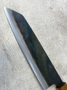 Tsukasa Shiro Kuro 180mm Bunka- Shirogami Steel - Oak Octagnon Handle