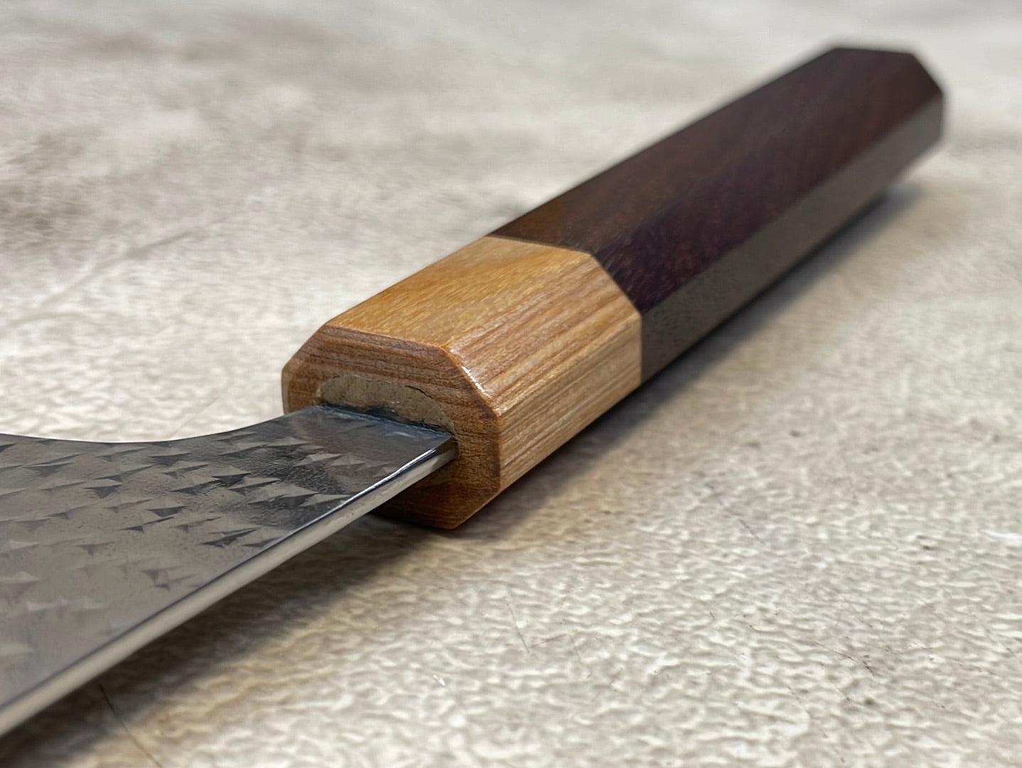 Yu Kurosaki R2 SG2 Hammered SENKO-EI Gyuto 270mm - Brown-Ring Octagonal Handle