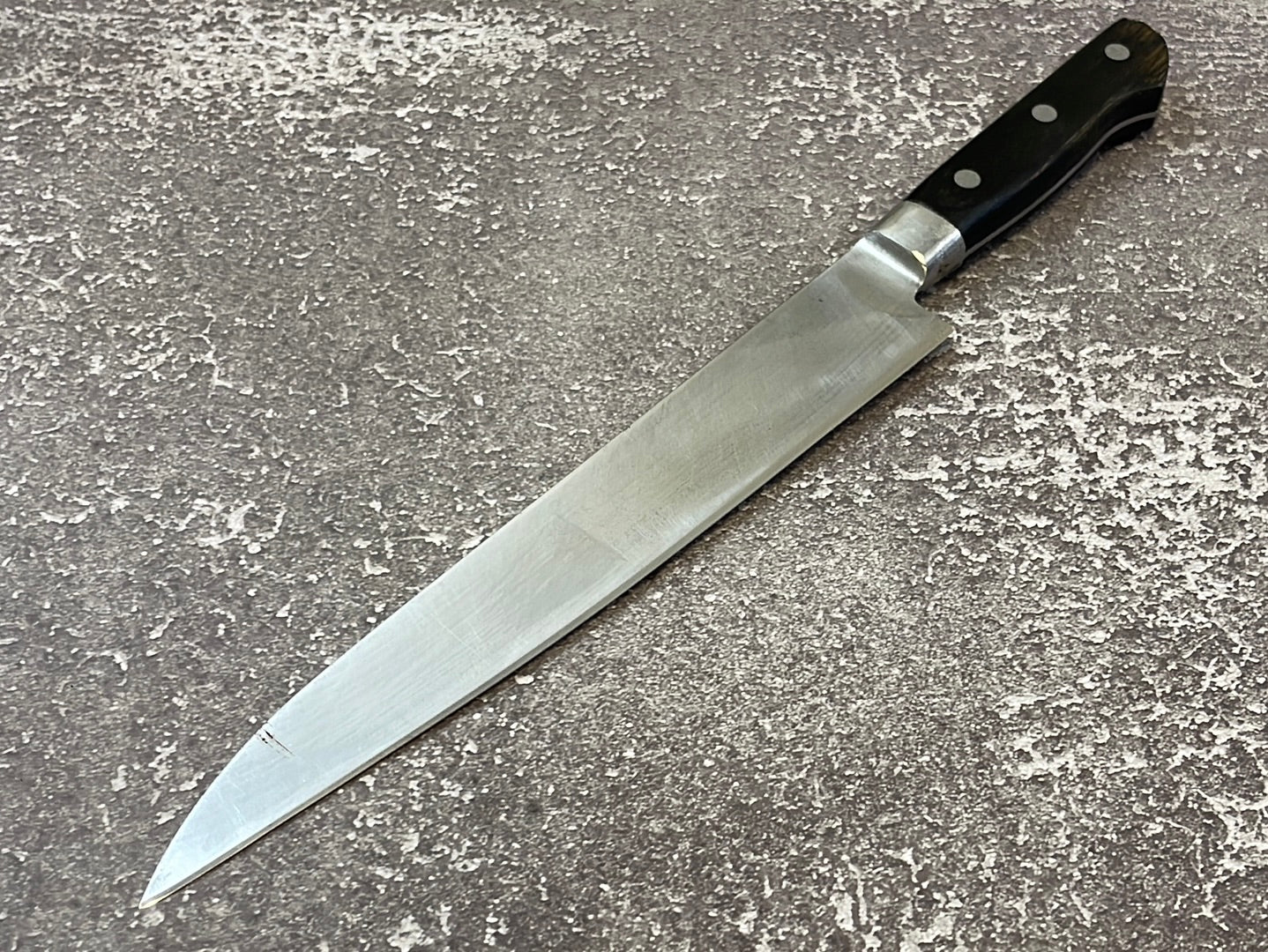 Vintage Japanese Suji Knife 240mm High Carbon Steel Made in Japan 🇯🇵 1201