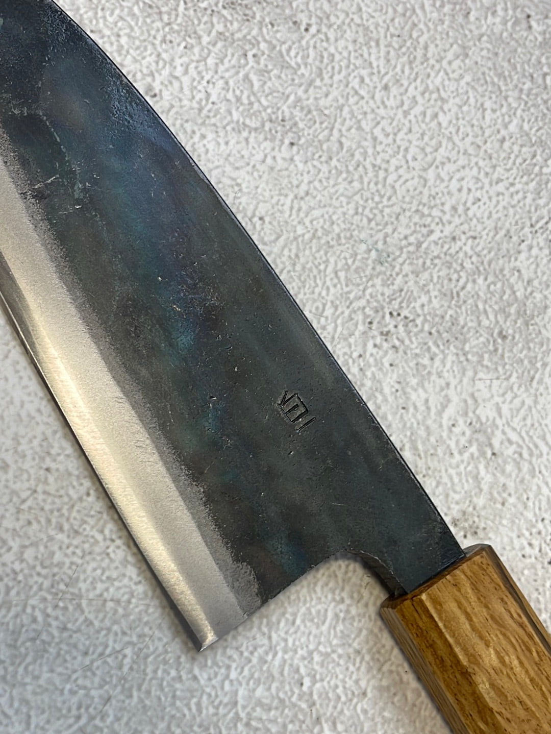 Tsukasa Shiro Kuro 165mm Deba - Shirogami Steel - Oak Octagnon Handle