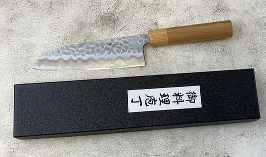 Tsunehisa Shiro White Steel & Stainless Clad Santoku Knife 180mm Made in Japan 🇯🇵