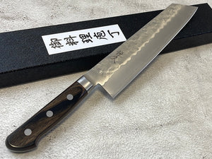 Tsunehisa G3 Nashiji Brown Kiritsuke 210mm - Made in Japan 🇯🇵 With bolster