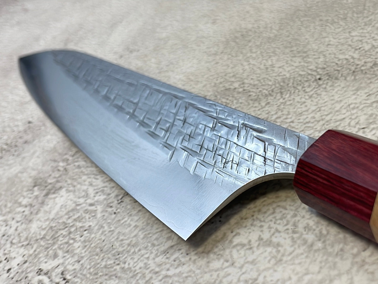 Yu Kurosaki Raijin Gyuto 210mm with Red Cherry Octagonal Handle