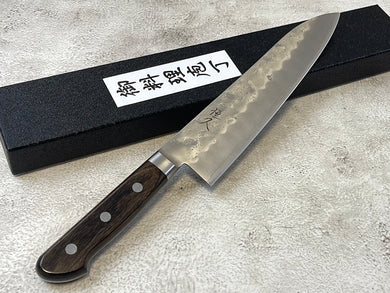 Tsunehisa G3 Nashiji Brown Gyuto 210mm - Made in Japan 🇯🇵 With Bolster