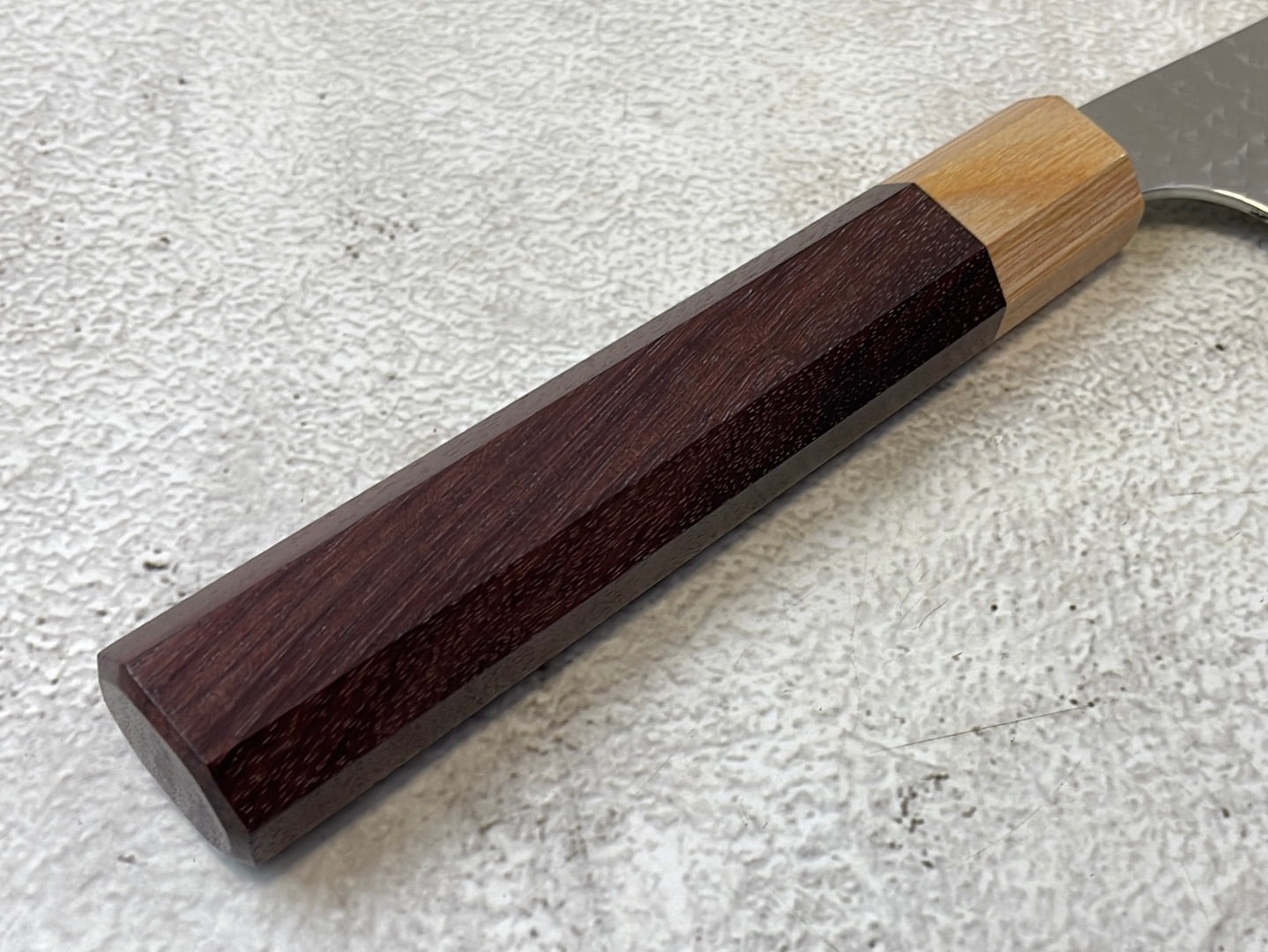 Yu Kurosaki R2 SG2 Hammered SENKO-EI Gyuto 270mm - Brown-Ring Octagonal Handle