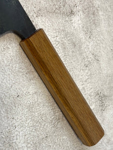 Tsukasa Shiro Kuro 180mm Bunka- Shirogami Steel - Oak Octagnon Handle