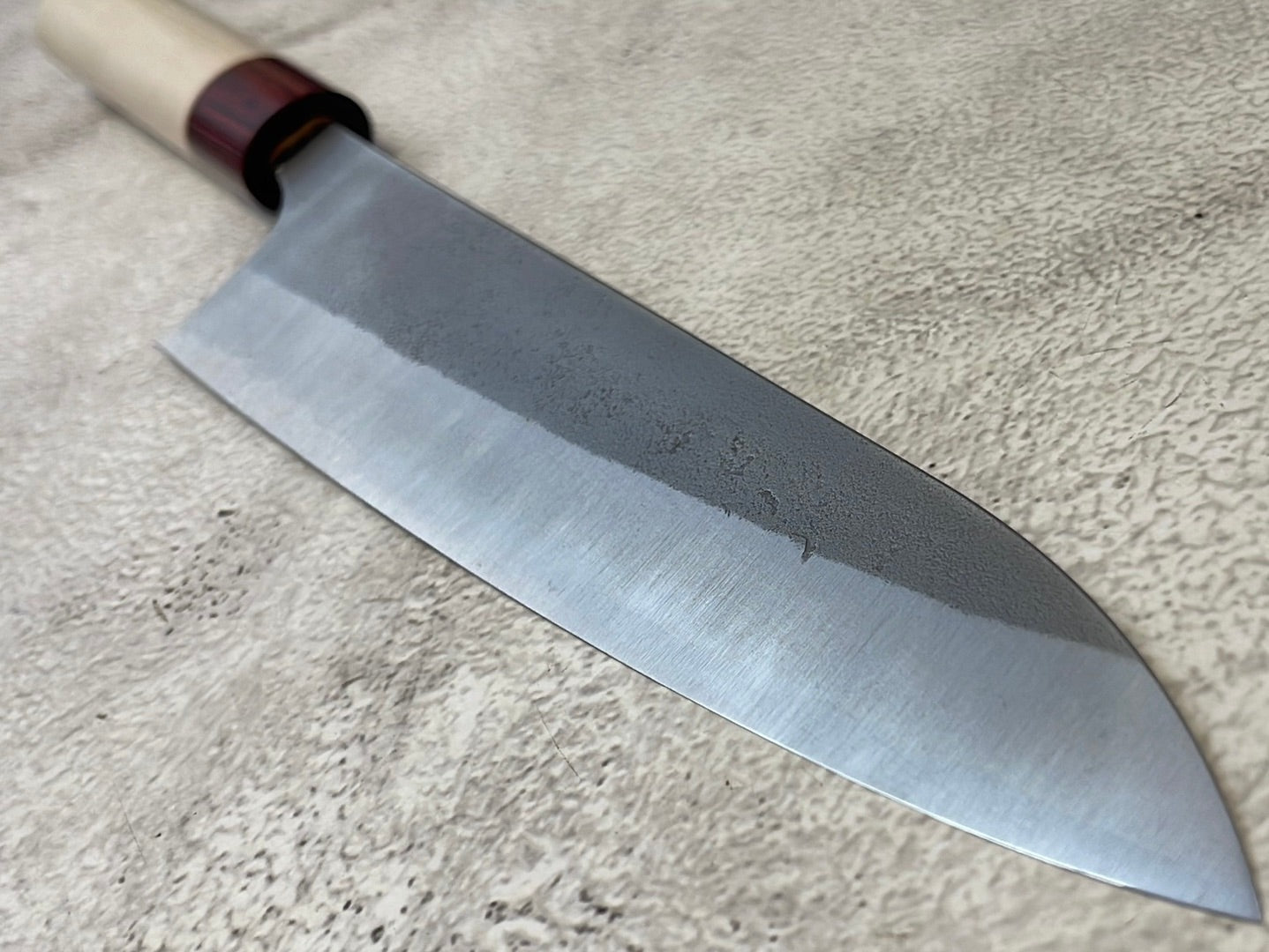 MASAKAGE YUKI Gyuto 210mm Oval Magnolia wood with Red Pakka wood