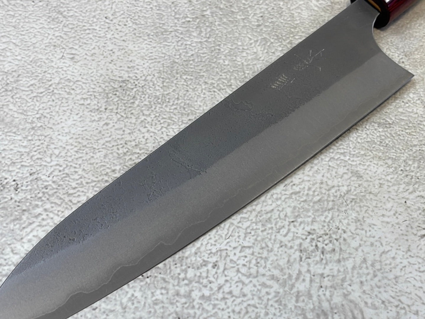 MASAKAGE YUKI Gyuto 210mm Oval Magnolia wood with Red Pakka wood