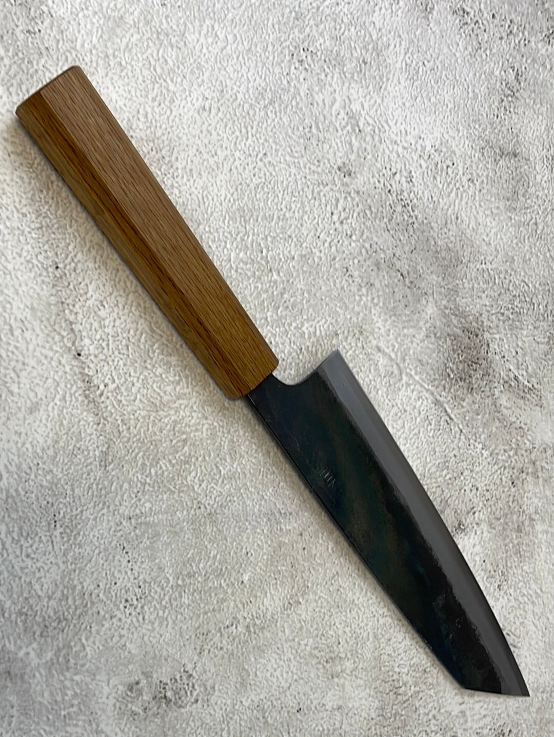 Tsukasa Shiro Kuro 180mm Bunka- Shirogami Steel - Oak Octagnon Handle