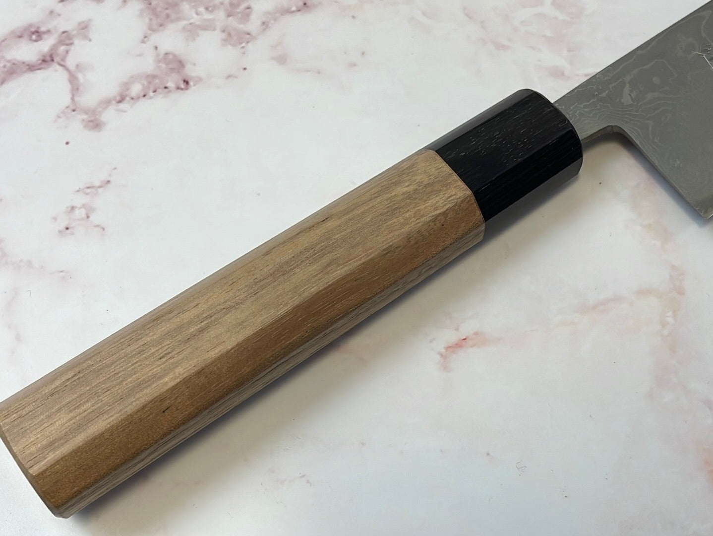 Yoshimune Bunka 165mm Aogami (Blue) #2 Damascus (33 layers) Double-Bevel