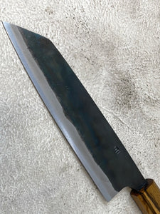 Tsukasa Shiro Kuro 165mm Bunka- Shirogami Steel - Oak Octagnon Handle