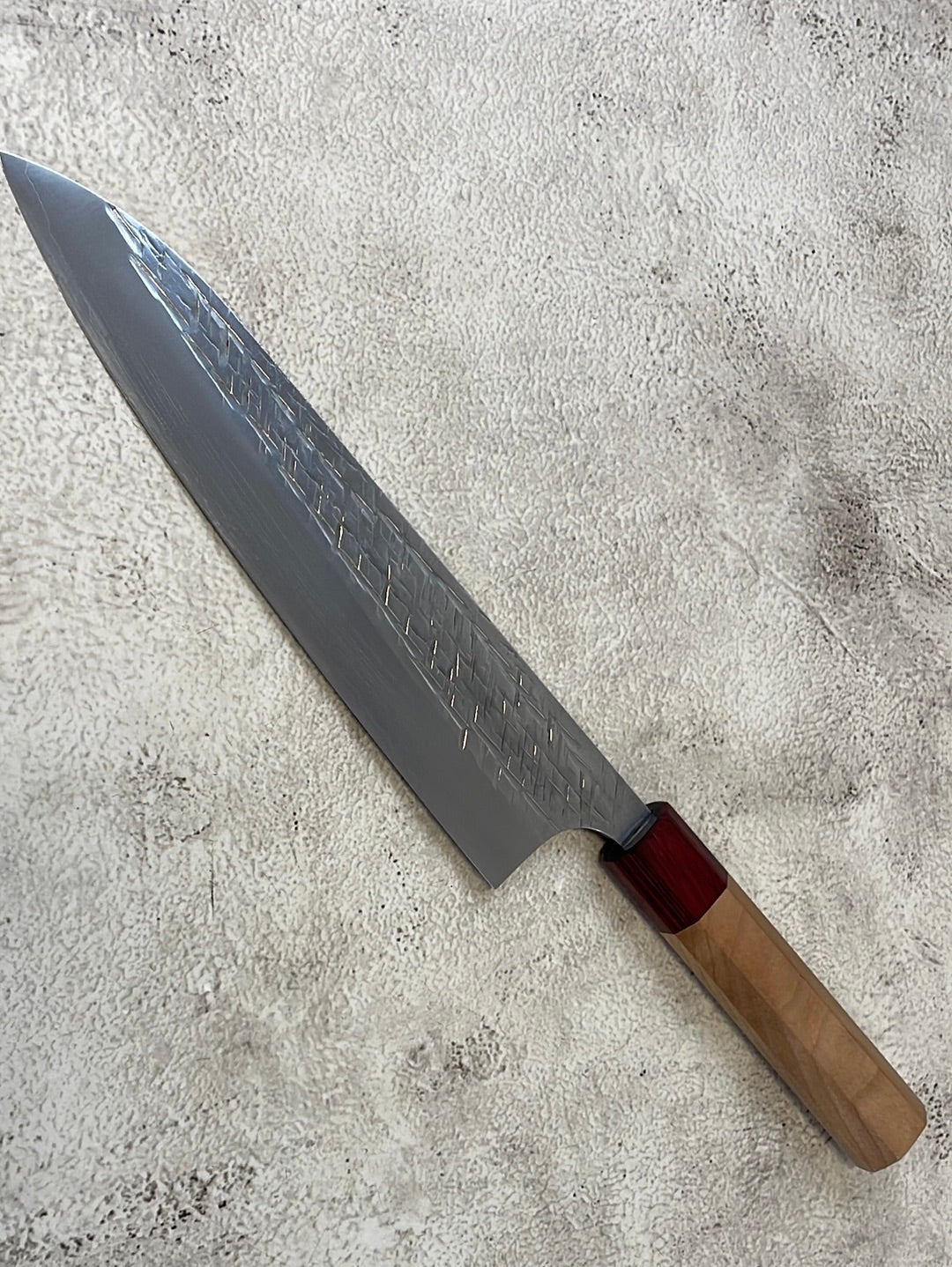 Yu Kurosaki Raijin Gyuto 210mm with Red Cherry Octagonal Handle