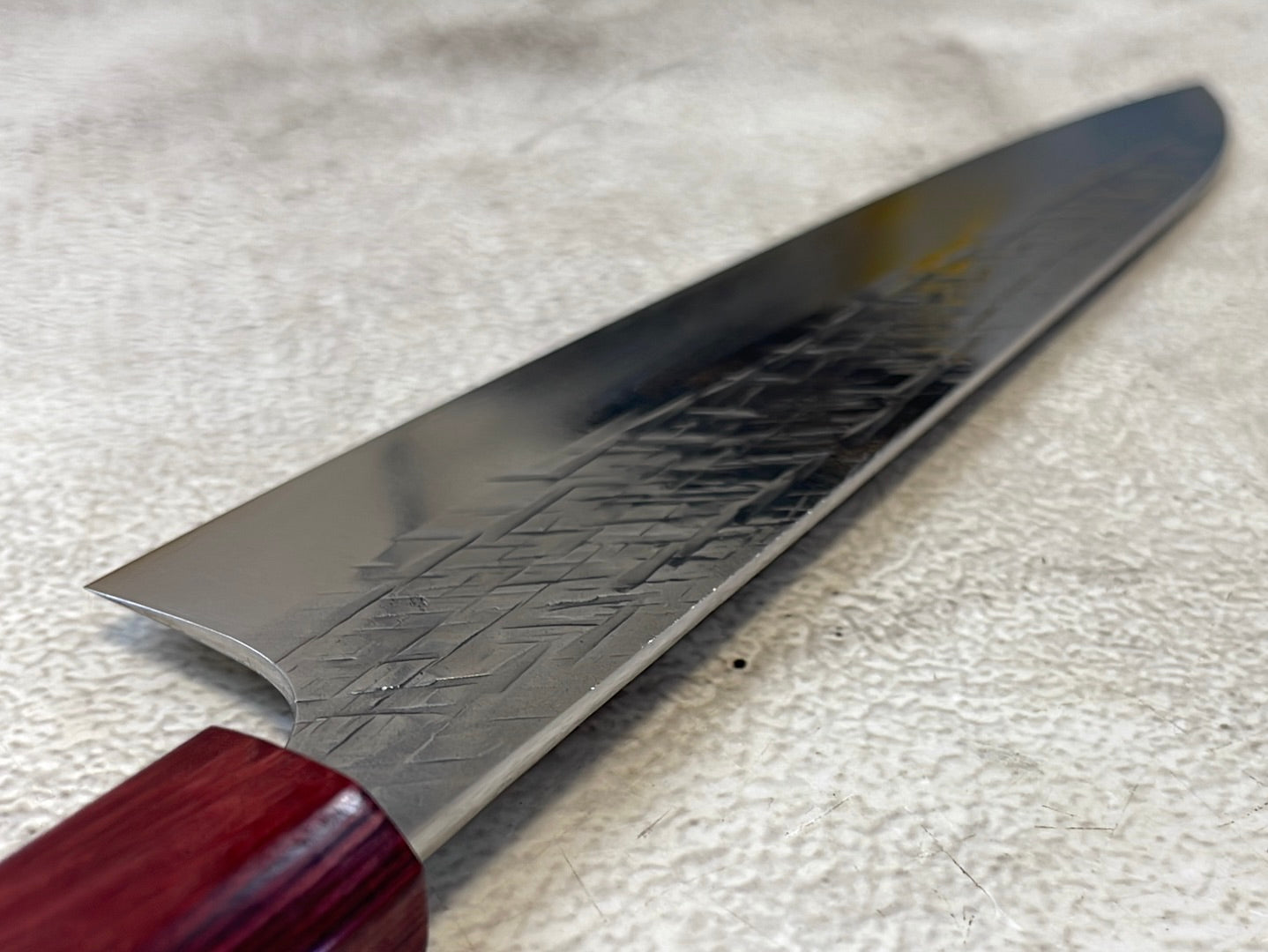 Yu Kurosaki Raijin Gyuto 210mm with Red Cherry Octagonal Handle